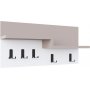 Harmon kledinghanger - Licht mokka/wit