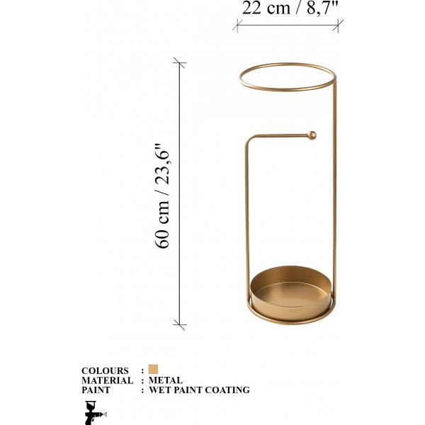 Semsi paraplyställ 3 - Guld Semsi paraplyställ 3 - Guld