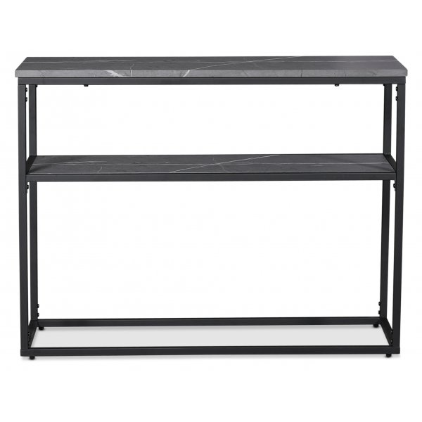 Solano konsolbord 100 x 35 cm - Gr Marmorimitation/svart