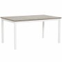 Alfa bord med butterfly - Vitt stativ - Gr aintwood