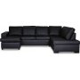 Solna U-soffa D3A - Bonded Leather + Flckborttagare fr mbler
