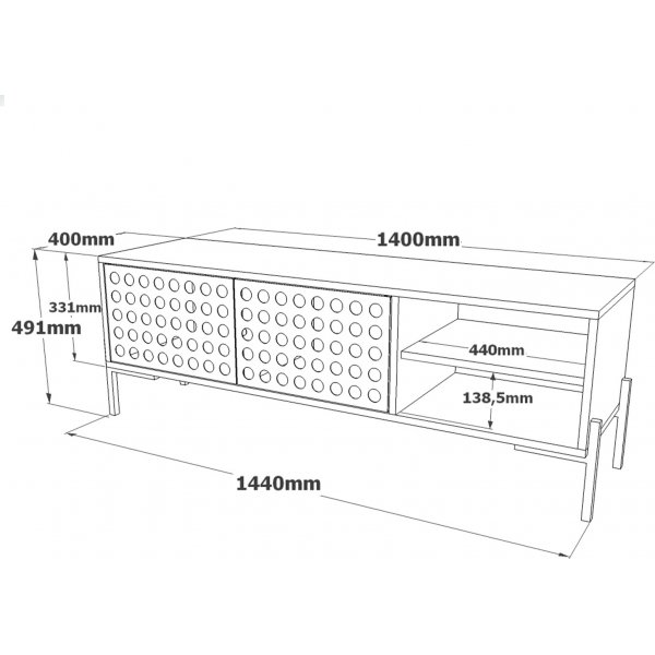 Neo TV-bänk - Brun Neo TV-bänk - Brun