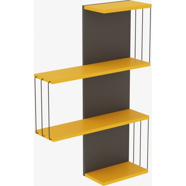 Cambrai wandplank - Geel/antraciet