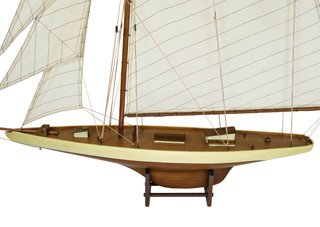 Old Sailor Modellbåt Columbia II segelbåt - Mahogny Old Sailor Modellbåt Columbia II segelbåt - Mahogny