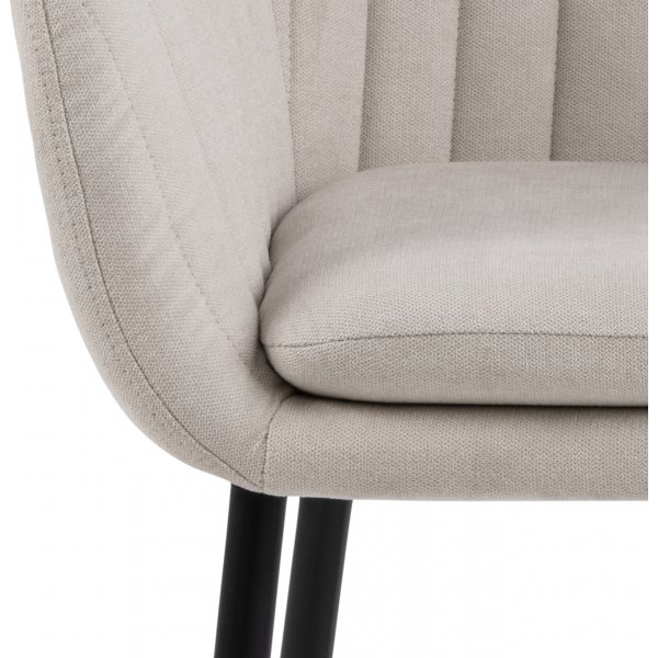 Emilia fauteuil - Beige/zwart
