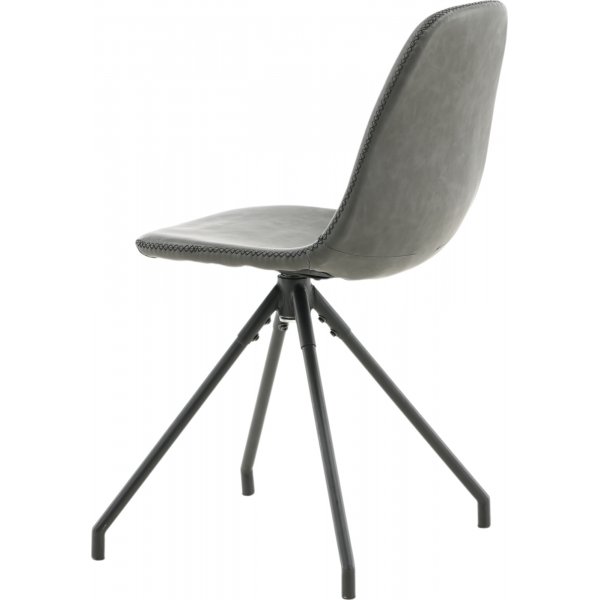 Bridge snurrbar matstol - Svart PU Bridge snurrbar matstol - Svart PU