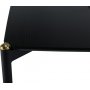 Pelle matbord i svartbetsad ek - 190x90 cm