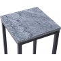 Accent piedestal 27 - Gr marmor / Svart underrede