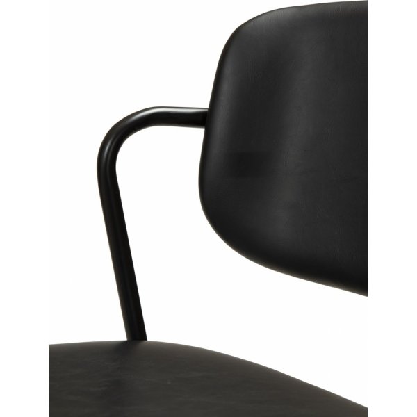 Zed barstol - Svart PU