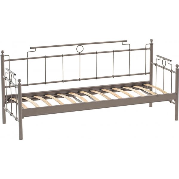 Canap d'extrieur 3 places Hampus - Marron + Nettoyage textile pour meubles