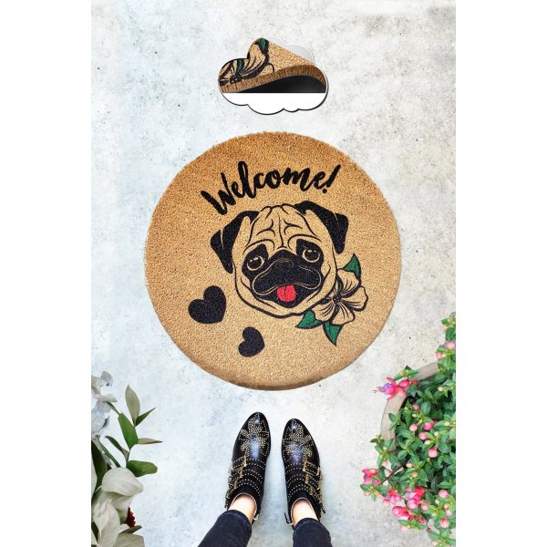 Mops drrmatta Flerfrgad - 50 x 50 cm