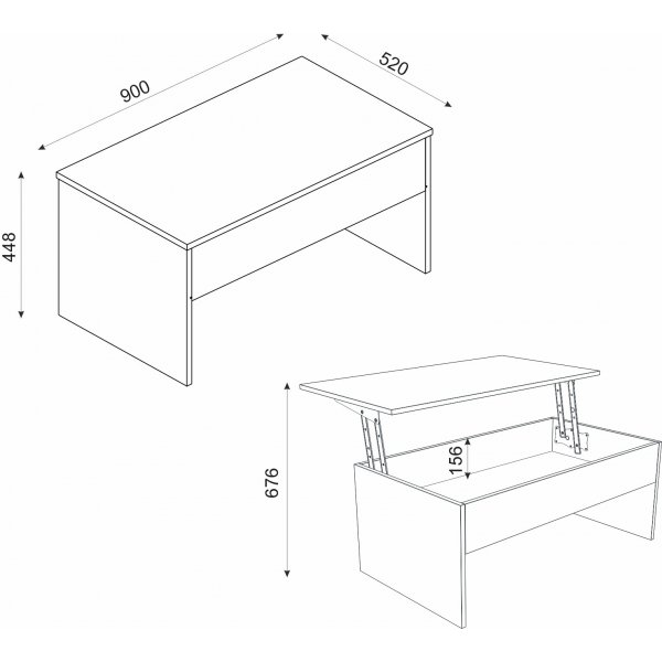 Table basse Akilli - Travertin Table basse Akilli - Travertin