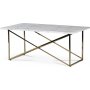 Paladium soffbord 110 x 60 cm - Mssing / kta ljus marmor