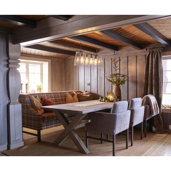 Diplomat taklampa - Svart/klar Diplomat taklampa - Svart/klar