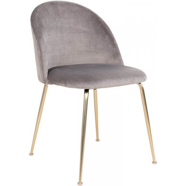 Chaise Geneve - Gris/laiton Chaise Geneve - Gris/laiton