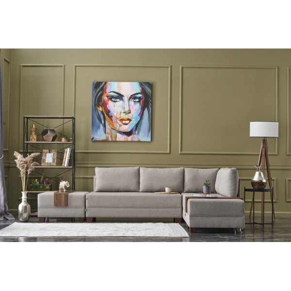 Canapé convertible d'angle Fly - Crème Canapé convertible d'angle Fly - Crème