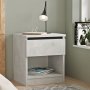 Luvio sngbord 26 - Silver/svart