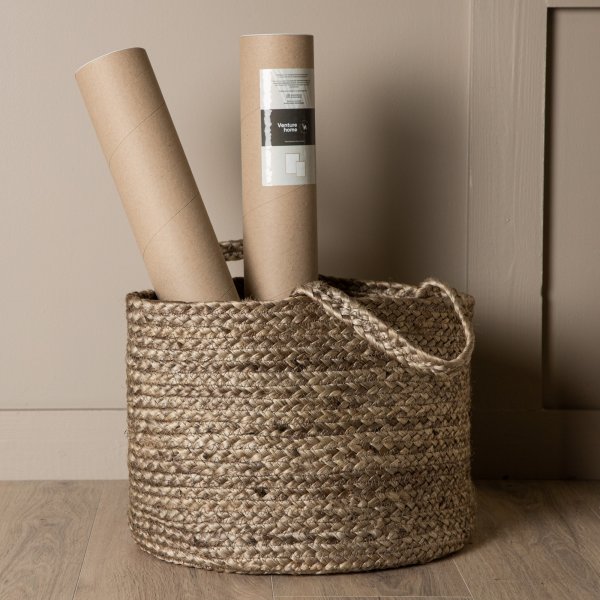 Panier Bhopal 35 cm - Jute fonc