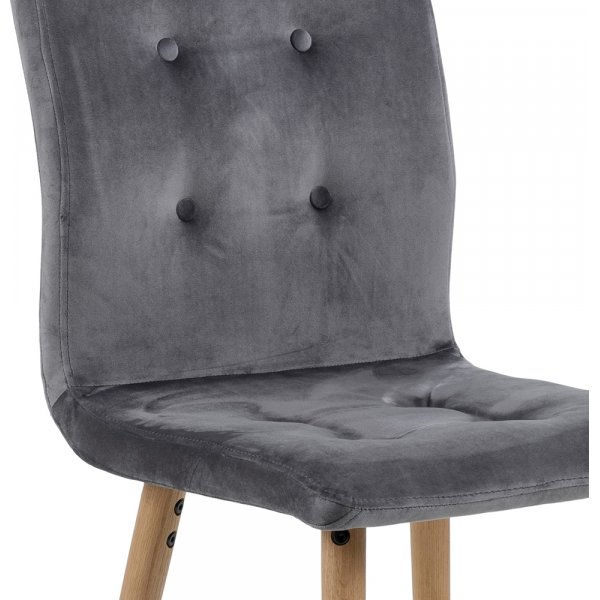 Chaise de salle  manger Frida - Gris fonc