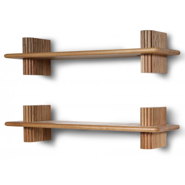 Posh byggbar 3x vägghylla i ek Posh byggbar 3x vägghylla i ek