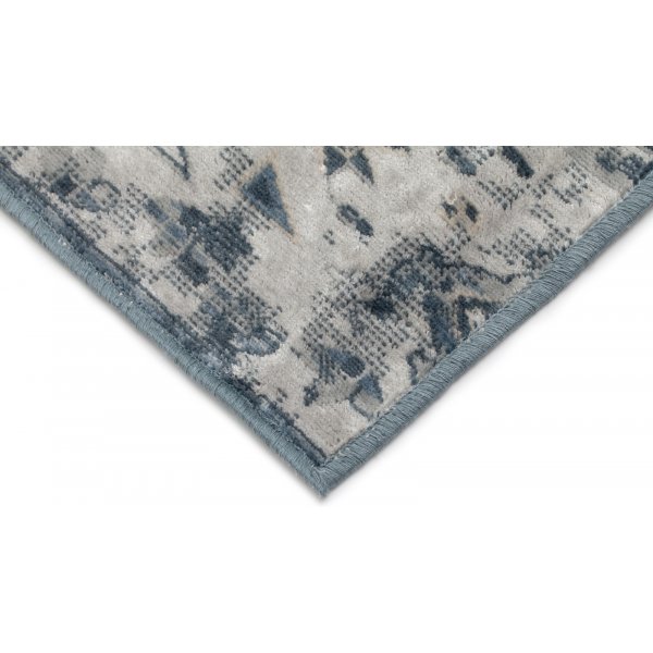 Tapis Viscose Patch Casablanca - Bleu Tapis Viscose Patch Casablanca - Bleu