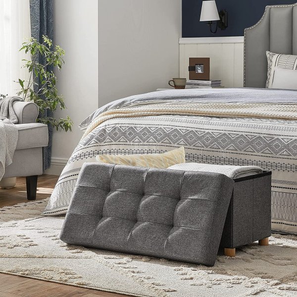 Banc Fideli avec rangement - Gris Banc Fideli avec rangement - Gris