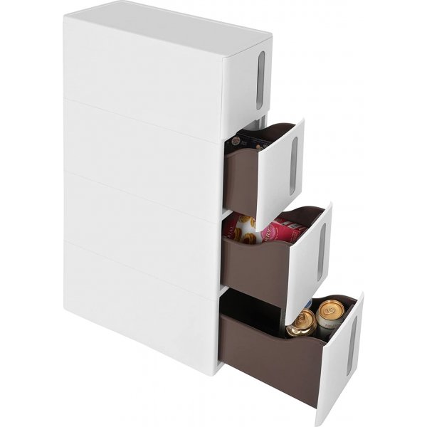 Armoire Abatur 83 cm - Blanc/marron Armoire Abatur 83 cm - Blanc/marron