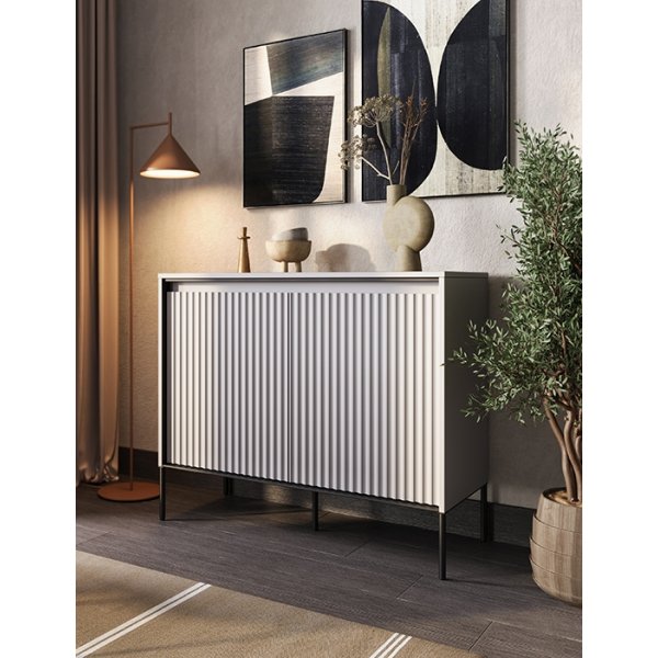 Meuble Trend H83 cm - Blanc/noir Meuble Trend H83 cm - Blanc/noir