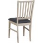 Scarlett stoel - Whitewash eiken/grijs