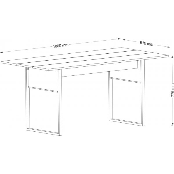 Perdita matbord 180 x 91 cm - Valn�t