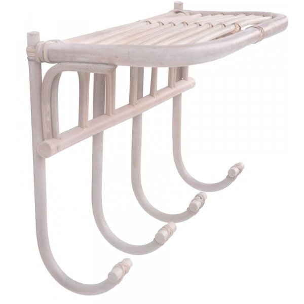 tagre  chapeaux Fammy en rotin - Blanchi