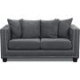 Tempel 2-sits soffa med nitar - Gr (Tyg)