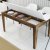 Table  manger Milan 145 x 88 cm - Blanc/noyer