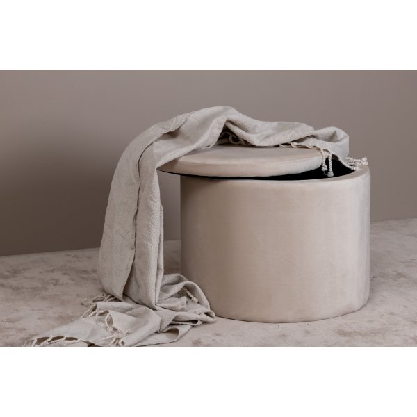 Pouf Jabar - Velours beige Pouf Jabar - Velours beige