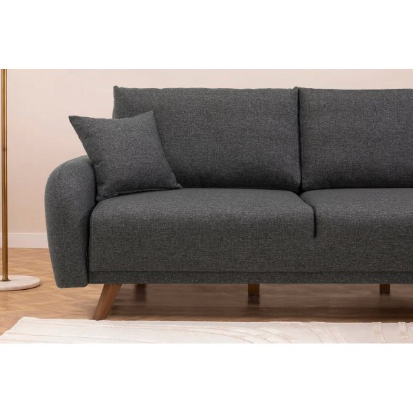 Kronos slaapbank Antraciet