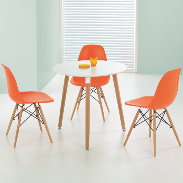 Nesto runt matbord Ø80 cm - Vit Nesto runt matbord Ø80 cm - Vit