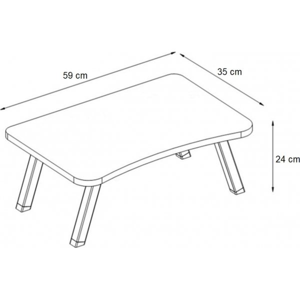 Dash laptoptafel - Grenen Dash laptoptafel - Grenen