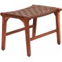 Porto Bello Voetenbank Teak / Aniline leer