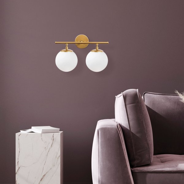 Rosy wandlamp 10735 - Goud/wit