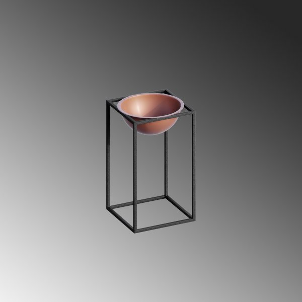 Pot Plato 22 - Noir/cuivre