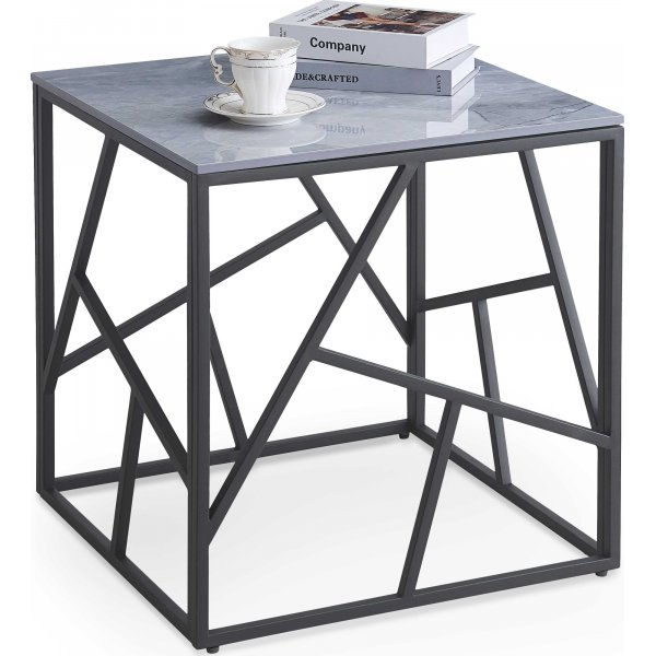 Table basse Kosmos 55 x 55 cm - Marbre gris/noir Table basse Kosmos 55 x 55 cm - Marbre gris/noir