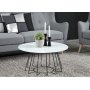Casia soffbord 80 cm - Vit/svart