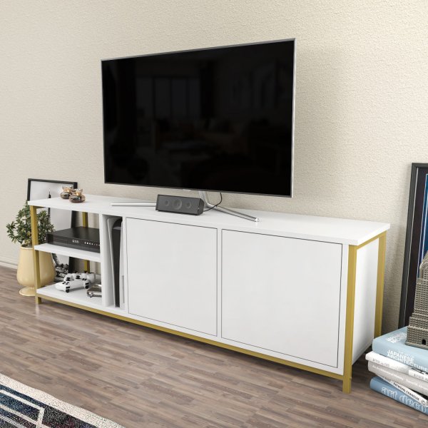 Primrose mediabank - Wit/goud Primrose mediabank - Wit/goud