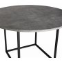 Sintorp runt matbord 115 cm - Betong (Exklusivt laminat) + Mbeltassar