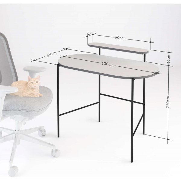 Lob skrivbord 100x72 cm - Ek