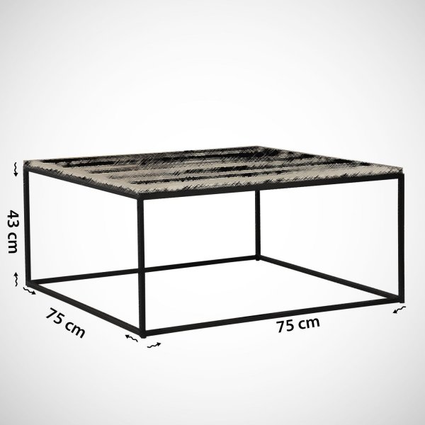 Table basse Poly 75 x 75 cm - Blanc Table basse Poly 75 x 75 cm - Blanc