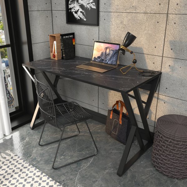 Bureau Gyza 120 x 60 cm - Noir