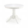 Eettafel 90/124 cm wit - Dana + Meubelpoten