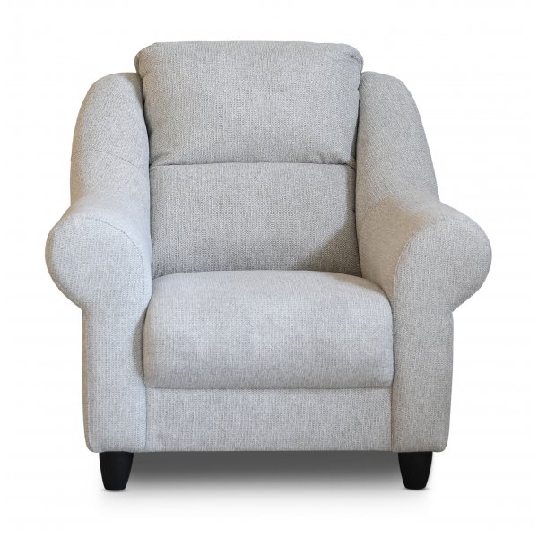 Fauteuil Bali en tissu gris beige Fauteuil Bali en tissu gris beige
