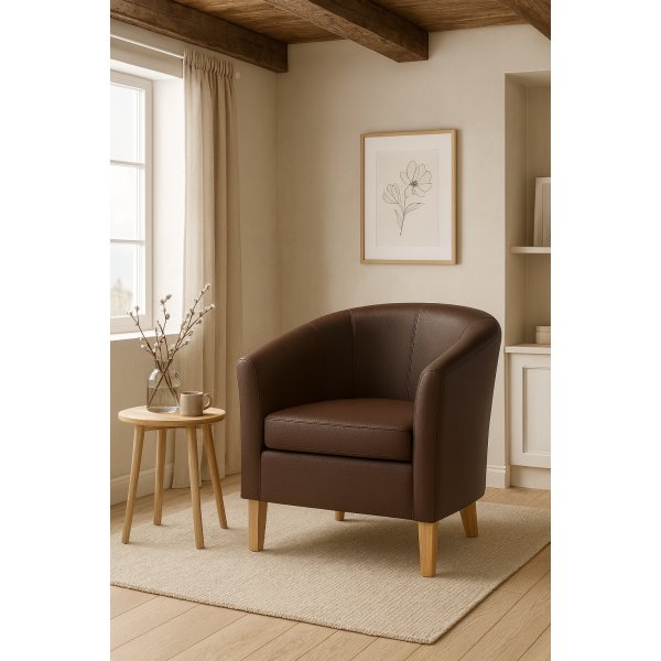 Loungeftlj brunt lder - Batna